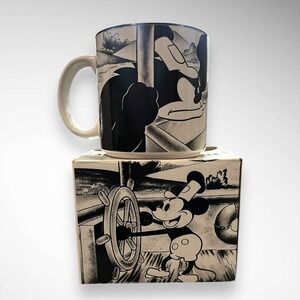DISNEY Vintage Steamboat Willie Mickey Mouse Collector's Mug New‎ In Box
